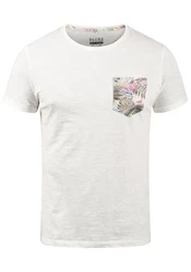 Blend T-Shirt BLEND BHFlorens Grau/Creme/Weiß