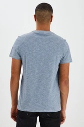 Blend T-Shirt BLEND BHMuddy Grau/Hellblau/Dunkelblau/Blau