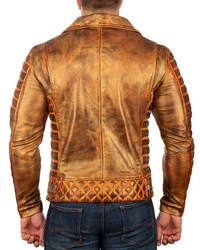 Reichstadt Lederjacke Herren RS001 Gold/Silver (RS001)