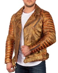 Reichstadt Lederjacke Herren RS001 Gold/Silver (RS001)