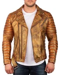 Reichstadt Lederjacke Herren RS001 Gold/Silver (RS001)