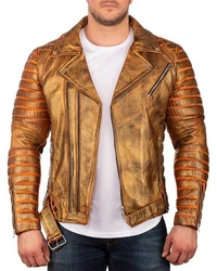 Reichstadt Lederjacke Herren RS001 Gold/Silver (RS001)