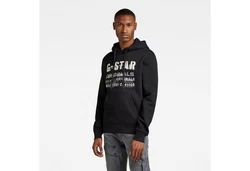 G-STAR Hoodie Multi Layer Originals HDD SW Schwarz/Grau/Gelb/Braun/Lila/Dunkelgrau