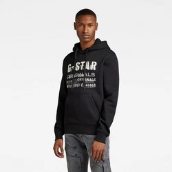 G-STAR Hoodie Multi Layer Originals HDD SW Schwarz/Grau/Gelb/Braun/Lila/Dunkelgrau