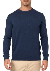 Indicode Rundhalspullover Wildman Dunkelblau/Blau/Hellblau
