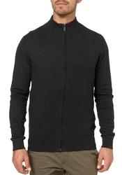 Indicode Strickjacke Tinos Dunkelgrau/Schwarz/Grau