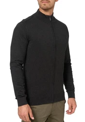 Indicode Strickjacke Tinos Dunkelgrau/Schwarz/Grau