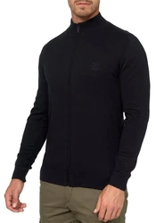 Indicode Strickjacke Tinos Dunkelblau/Schwarz