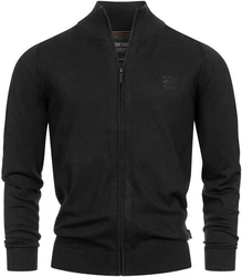 Indicode Strickjacke Tinos Dunkelblau/Schwarz