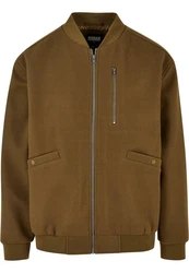 URBAN CLASSICS Bomberjacke Urban Classics Herren Blouson (1-St) Khaki/Dunkelgrün/Braun