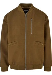 URBAN CLASSICS Bomberjacke Urban Classics Herren Blouson (1-St) Khaki/Dunkelgrün/Braun