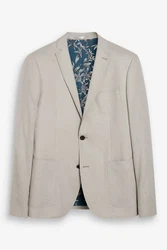 Next Sakko aus Leinengemisch Khaki/Beige/Braun/Grau