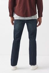 Next Authentische Straight Fit Jeans Blau/Dunkelblau