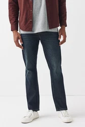 Next Authentische Straight Fit Jeans Blau/Dunkelblau