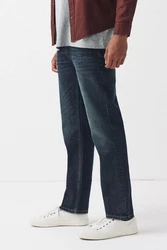 Next Authentische Straight Fit Jeans Blau/Dunkelblau
