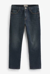 Next Authentische Straight Fit Jeans Blau/Dunkelblau