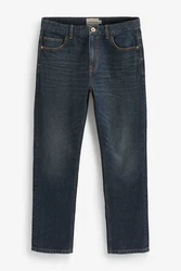 Next Authentische Straight Fit Jeans Blau/Dunkelblau