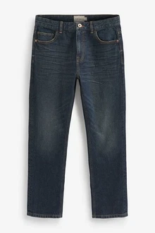 Next Authentische Straight Fit Jeans Blau/Dunkelblau