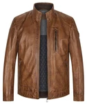 Milestone Lederjacke MSPepino Braun/Dunkelbraun/Beige