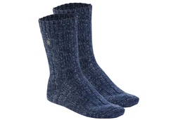 Birkenstock Herren Socken 2er Pack Strumpf Cotton Twist Dunkelblau/Blau/Lila