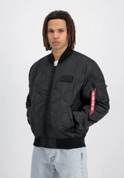 Alpha Industries Bomberjacke MA-1 ALS Schwarz/Hellblau