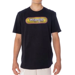 Wrangler T-Shirt Branded verblasstes schwarz