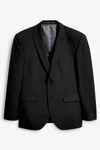 Next Baukastensakko Tailored Fit Anzugjacke mit zwei Knöpfen Schwarz/Dunkelgrau