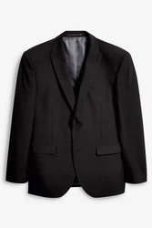 Next Baukastensakko Tailored Fit Anzugjacke mit zwei Knöpfen Schwarz/Dunkelgrau