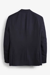 Next Baukastensakko Tailored Fit Anzugjacke mit zwei Knöpfen Dunkelblau/Hellblau