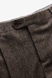 Next Anzughose Relaxed Fit aus britischem Stoff Khaki/Dunkelgrün/Braun/Grau/Dunkelbraun