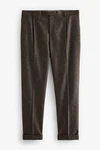 Next Anzughose Relaxed Fit aus britischem Stoff Khaki/Dunkelgrün/Braun/Grau/Dunkelbraun