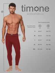 Timone Lange Unterhose Herren (1-St) Lila/Dunkelgrau/Khaki/Hellgrau/Rosa