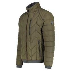 LERROS Steppjacke mit Kontrastdetails Dunkelgrün/Khaki/Grün