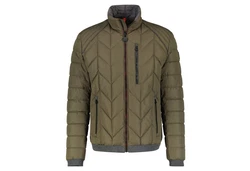 LERROS Steppjacke mit Kontrastdetails Dunkelgrün/Khaki/Grün