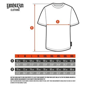 Yakuza T-Shirt Fast Lane mit abgerundetem Saum Yakuza T-Shirt Fast Lane mit abgerundetem Saum