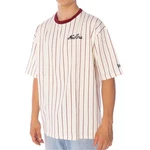 New Era T-Shirt Pinstripe offwhite/bordeaux