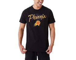 New Era T-Shirt Script Phosun Grau/Lila/Schwarz/Gelb