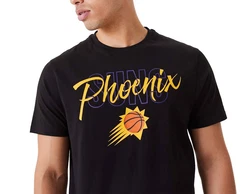 New Era T-Shirt Script Phosun Grau/Lila/Schwarz/Gelb