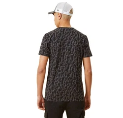New Era T-Shirt NBA Seasonal Aop Loslak Schwarz/Orange/Braun/Hellgrau