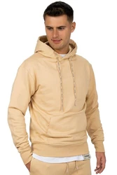 Reichstadt Kapuzenpullover Casual Basic Hoodie (23RS034) Beige