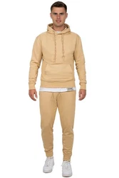 Reichstadt Kapuzenpullover Casual Basic Hoodie (23RS034) Beige