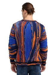 CARLO COLUCCI Rundhalspullover De Prezzo Orange/Mischfarben/Braun/Blau/Hellblau
