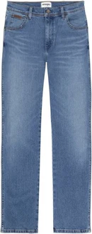 Wrangler Regular-Fit-Jeans Hose Texas Hellblau/Blau