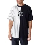 New Era T-Shirt MLB Half Striped New York Yankees Blau/Dunkelblau