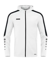 Jako Kapuzensweatshirt Kapuzenjacke Power weiss