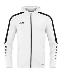Jako Kapuzensweatshirt Kapuzenjacke Power weiss