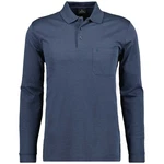 RAGMAN Langarm-Poloshirt Blau/Dunkelblau/Hellblau