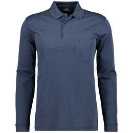 Poloshirt Herren Langarm-Poloshirt - Soft Knit Polo Knopf