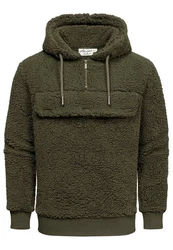 Amaci&Sons Kapuzenpullover RUXTON Dunkelgrün/Grün