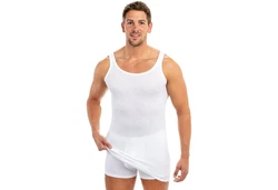 HERMKO Unterhemd 3007 3er Pack Weiß/Creme